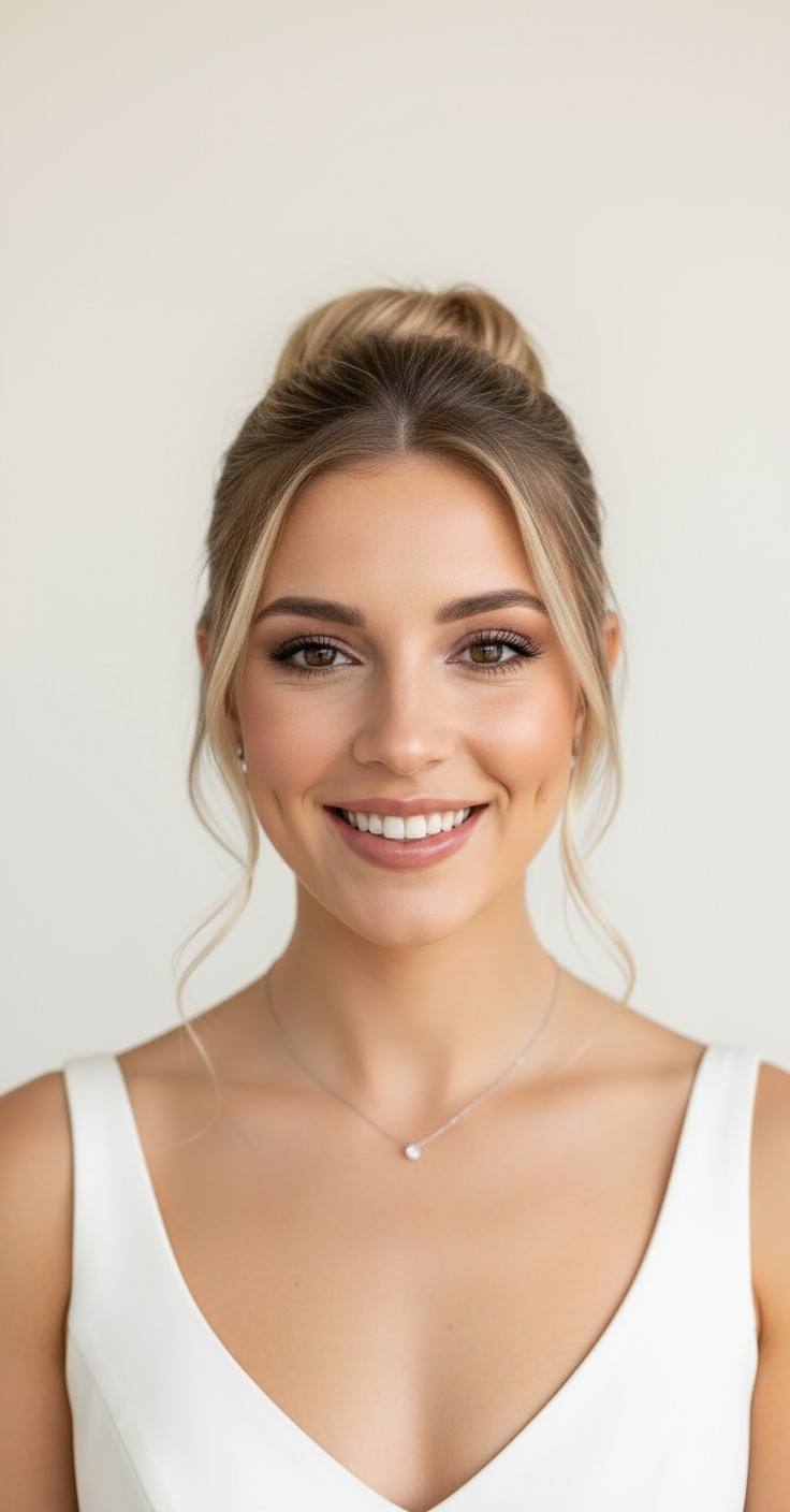 After Half Bun Hairstyle